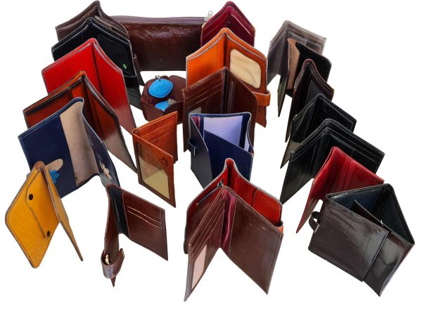 leather wallets for cards and certificates